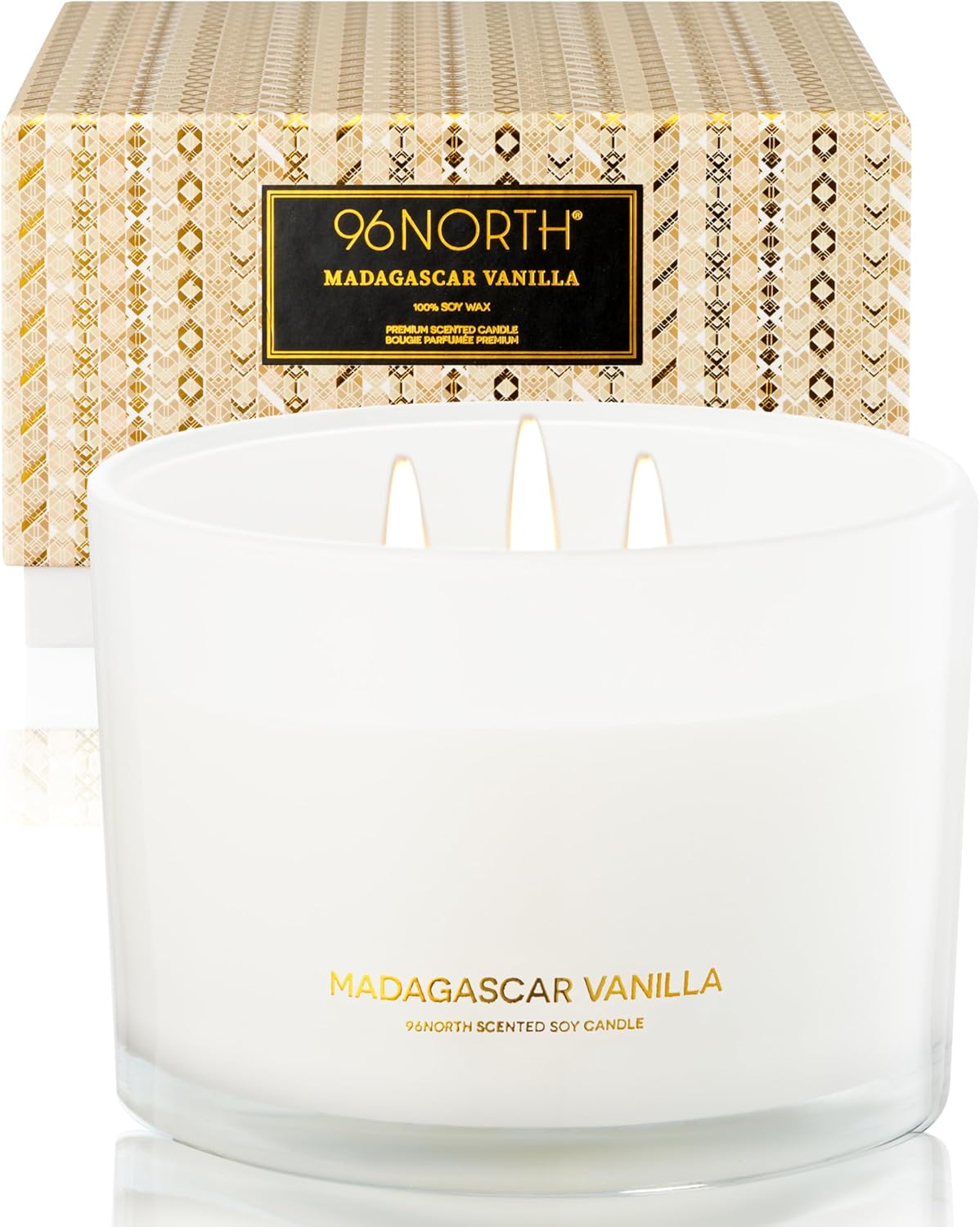 Home Fragrance Products - Luxury Vanilla Soy Candle, Large 3