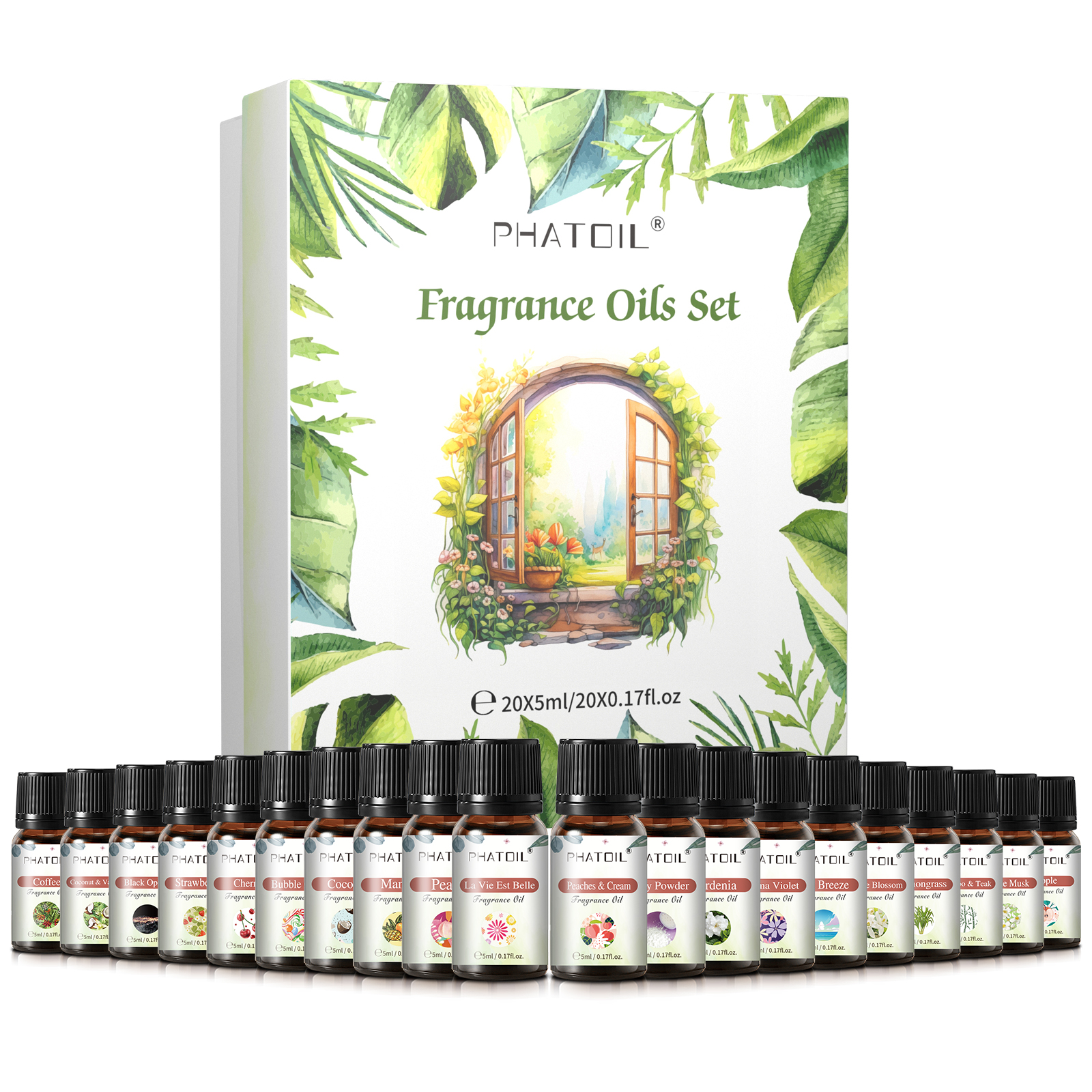Home Fragrance Lemongrass - PHATOIL 20PCS Fragrance Oils Set For