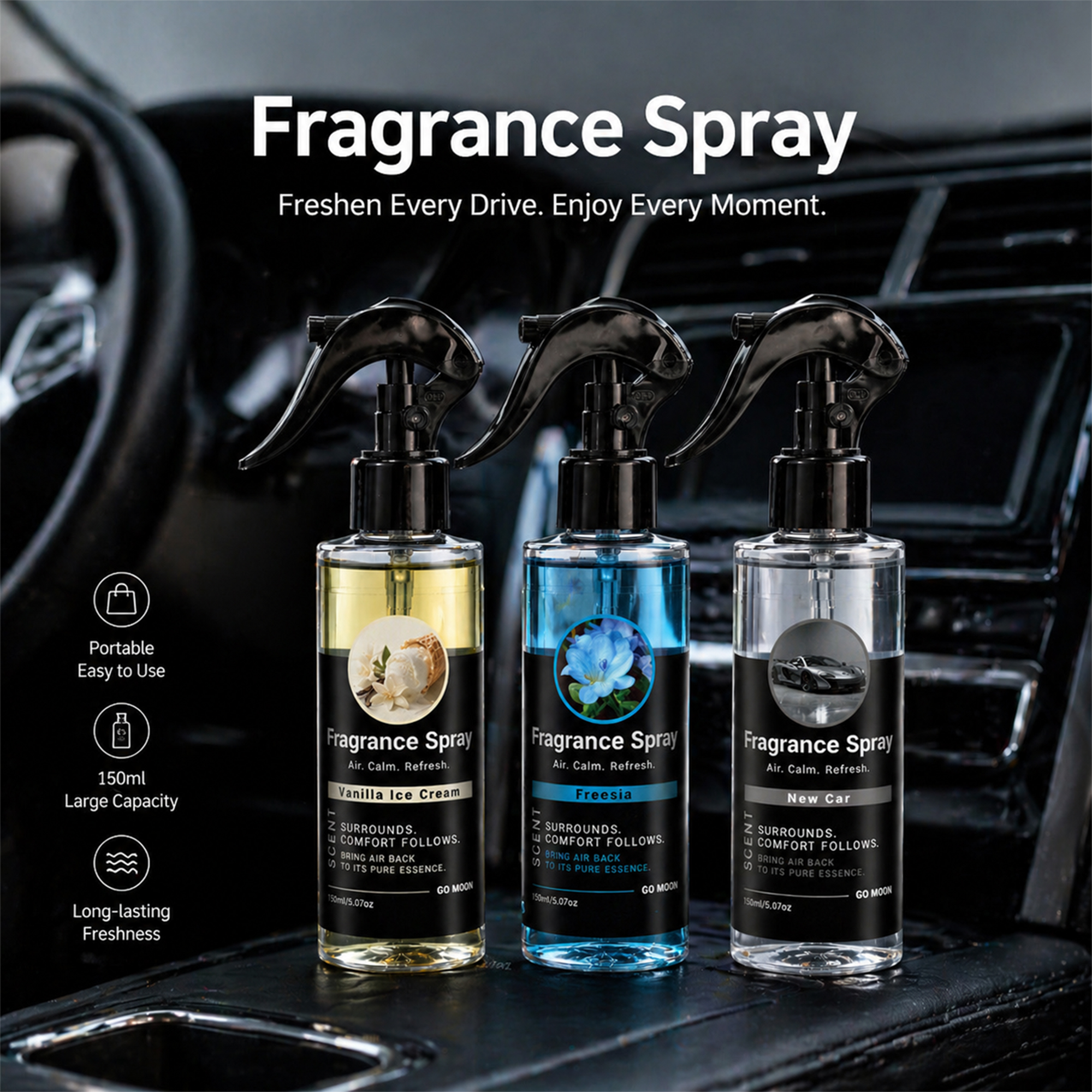 Home Fragrance Hotel Collection - flower fruit scent car fragrance spray,