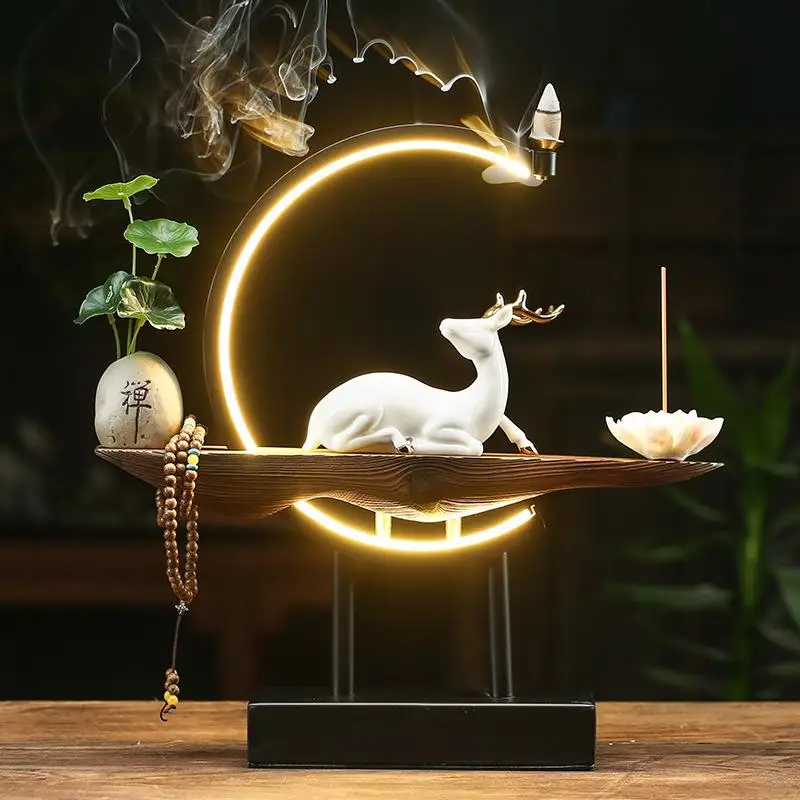 Home Fragrance Products - Buddha Statue Incense Holder Home Decoration