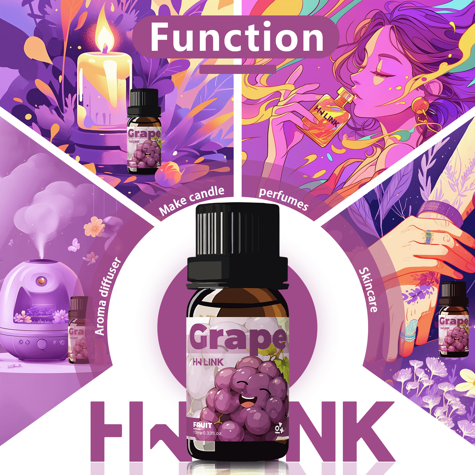 Grape Essential Oil 10ml Perfu - Home Fragrance Products のレビューと価格