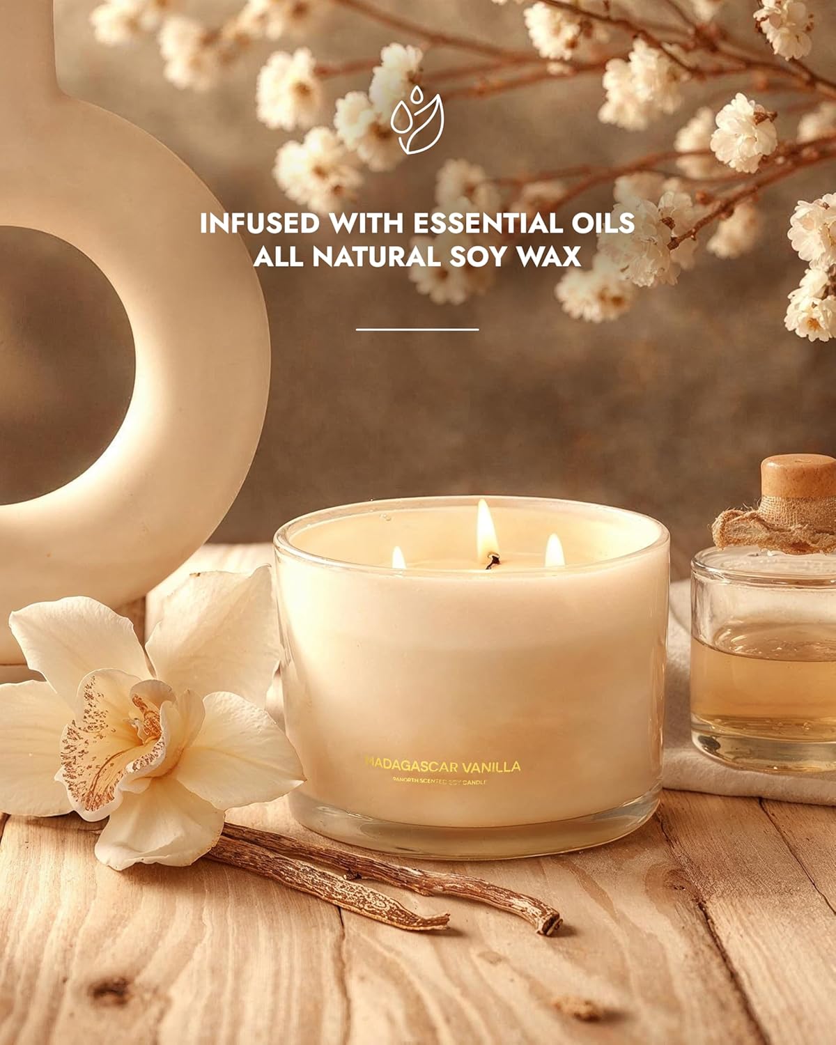 Luxury Vanilla Soy Candle, Lar - Home Fragrance Products のレビューと価格