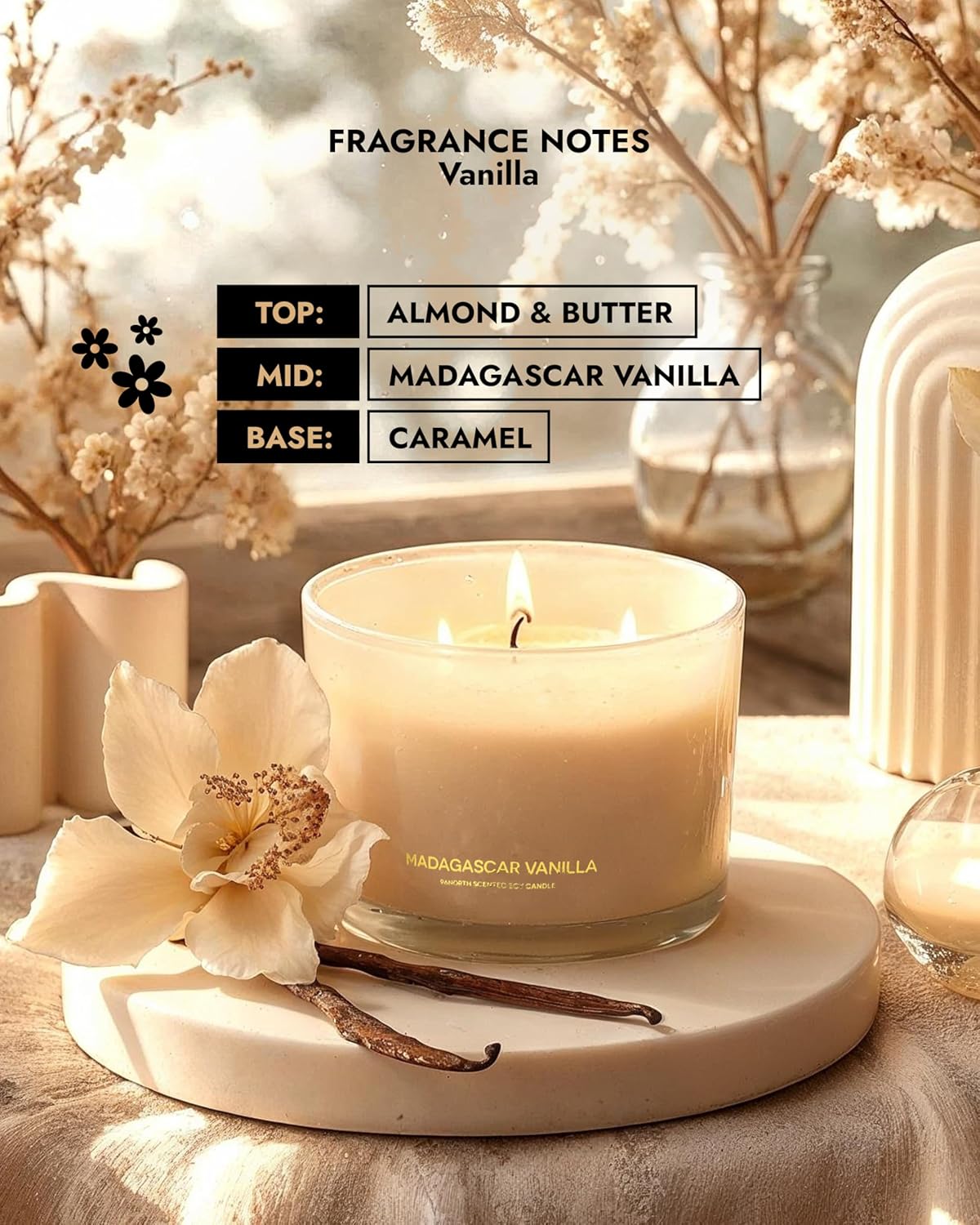 Luxury Vanilla Soy Candle, Lar - Home Fragrance Products のレビューと価格
