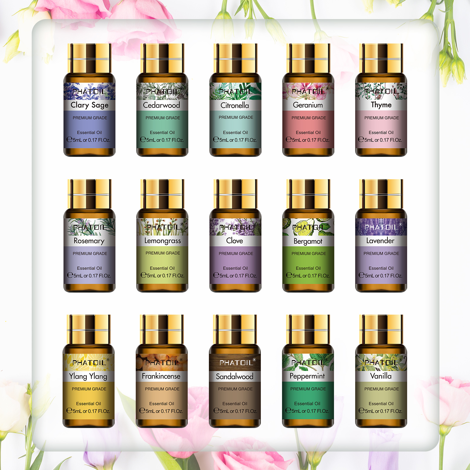 PHATOIL 15 Bottles Essential O - Home Fragrance Lemongrass のレビューと価格