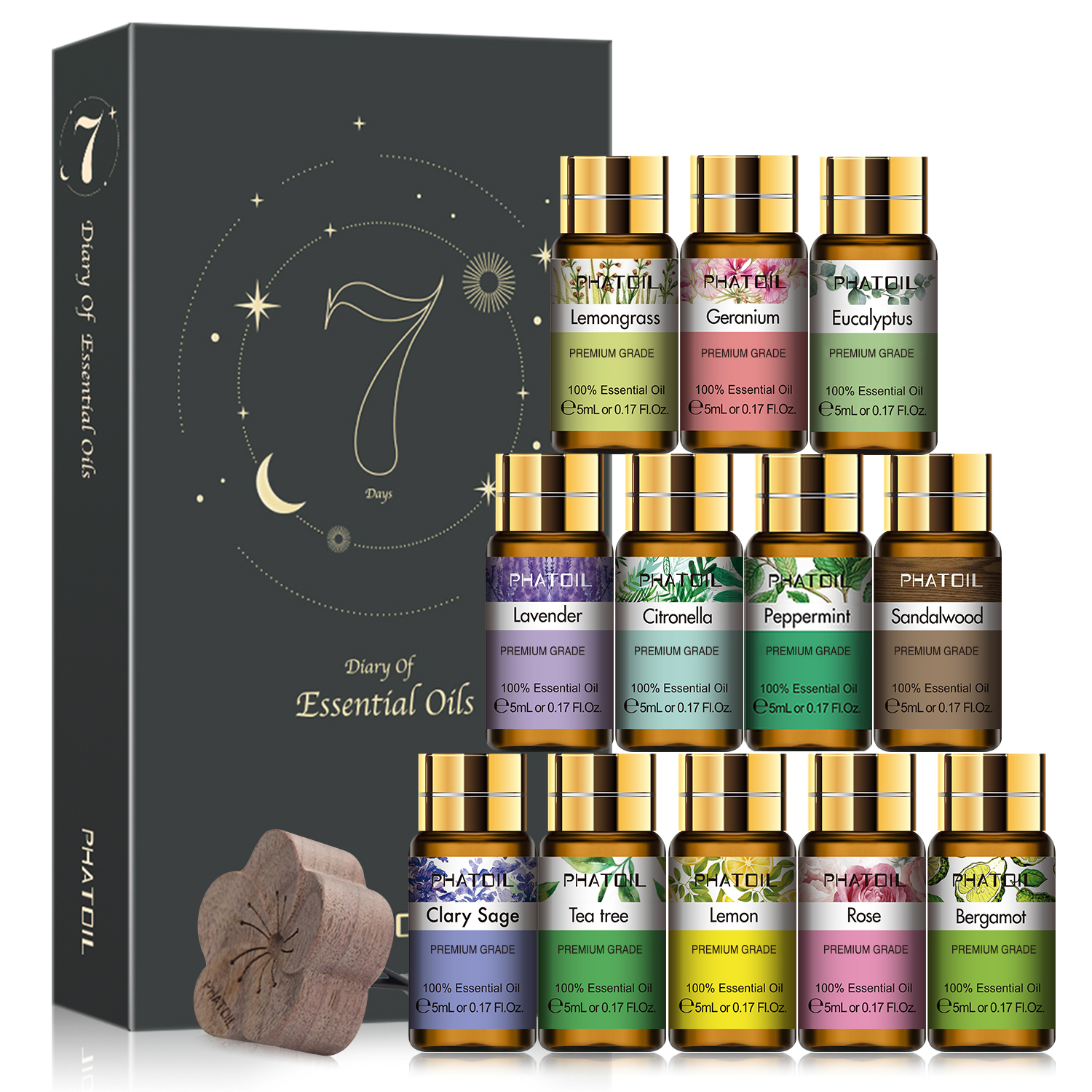 PHATOIL 12pcs Gift Box Pure Es - Home Fragrance Lemongrass のレビューと価格